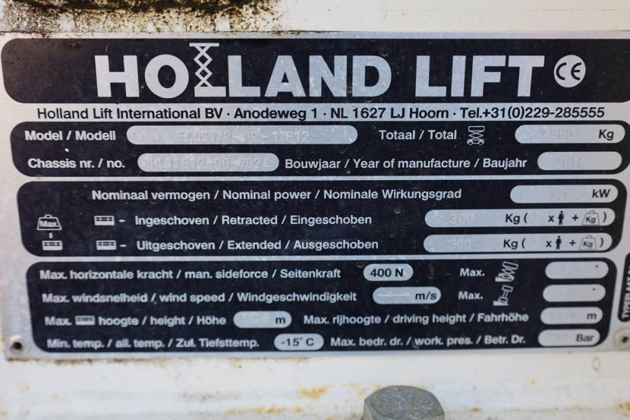 Ψαλιδωτό ανυψωτικό Holland Lift Ecostar HL-11812 Electric, 14m Working Height, 300: φωτογραφία 6