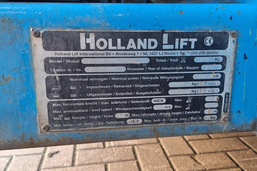 Ψαλιδωτό ανυψωτικό Holland Lift Megastar G300DL30/S Diesel, 4x4x4 Drive, 33.5m Wor: φωτογραφία 6