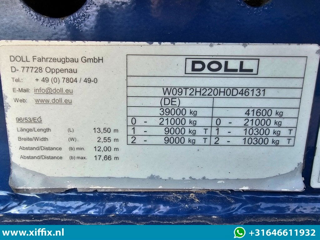 Επικαθήμενο με χαμηλό δάπεδο Doll 2-ass. Uitschuifbare dieplader met afneembare nek / 2x gestuurd: φωτογραφία 15