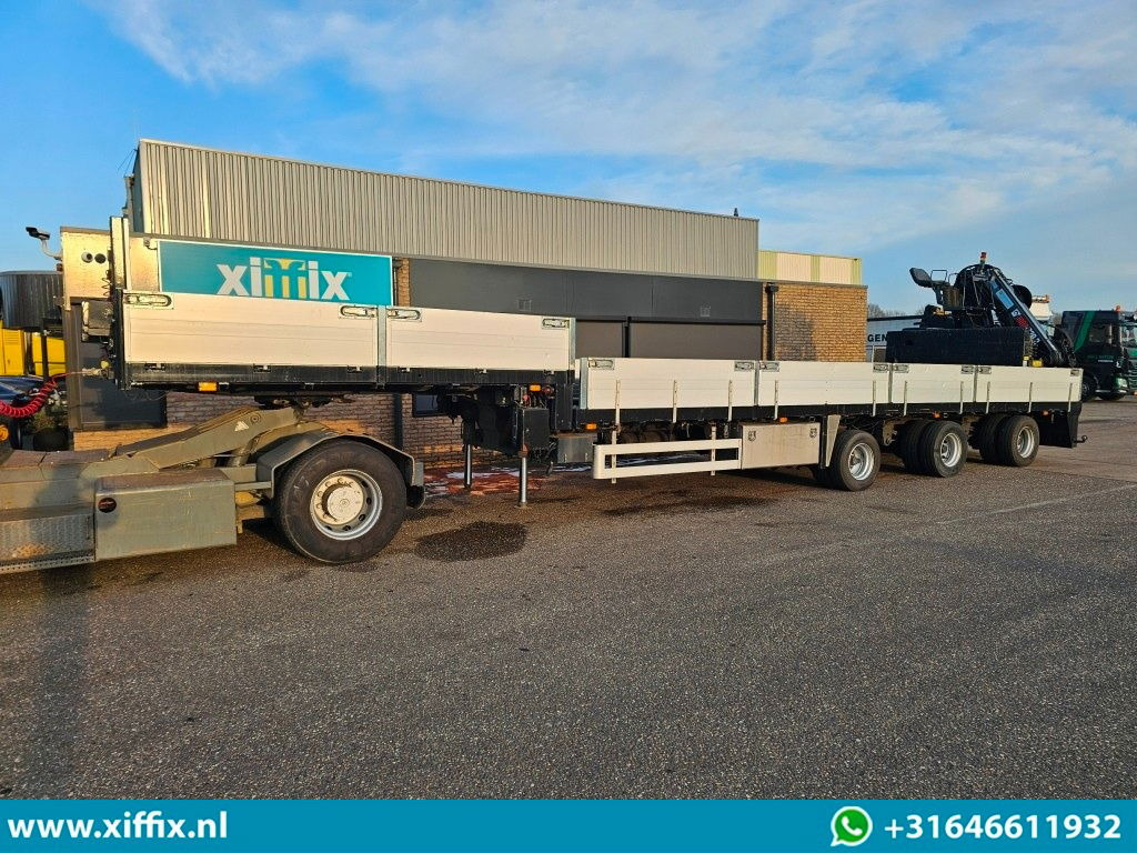 Επικαθήμενο με χαμηλό δάπεδο Floor 3-ass. Uitschuifbare semi dieplader met Hiab 22 ton/mtr. Kraan: φωτογραφία 6