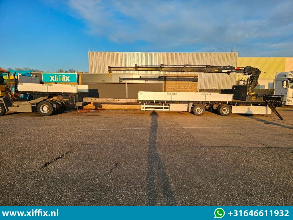 Επικαθήμενο με χαμηλό δάπεδο Floor 3-ass. Uitschuifbare semi dieplader met Hiab 22 ton/mtr. Kraan: φωτογραφία 18
