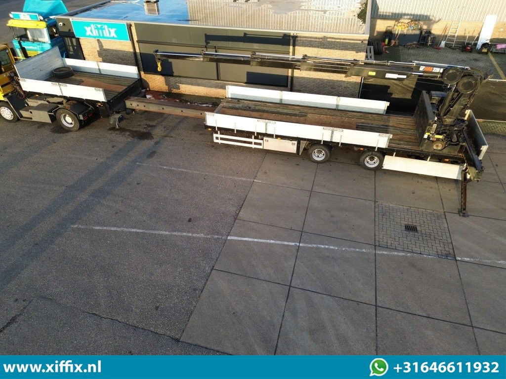 Floor 3-ass. Uitschuifbare semi dieplader met Hiab 22 ton/mtr. Kraan - Επικαθήμενο με χαμηλό δάπεδο: φωτογραφία 2 Floor 3-ass. Uitschuifbare semi dieplader met Hiab 22 ton/mtr. Kraan - Επικαθήμενο με χαμηλό δάπεδο: φωτογραφία 2