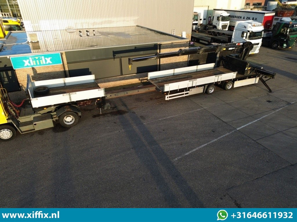 Floor 3-ass. Uitschuifbare semi dieplader met Hiab 22 ton/mtr. Kraan - Επικαθήμενο με χαμηλό δάπεδο: φωτογραφία 1 Floor 3-ass. Uitschuifbare semi dieplader met Hiab 22 ton/mtr. Kraan - Επικαθήμενο με χαμηλό δάπεδο: φωτογραφία 1
