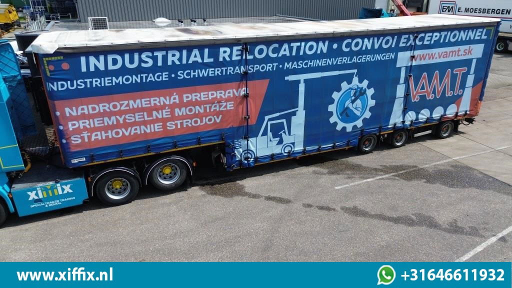 Meusburger 3-ass. Dieplader met huifopbouw / Naloop gestuurd - Επικαθήμενο με χαμηλό δάπεδο: φωτογραφία 1 Meusburger 3-ass. Dieplader met huifopbouw / Naloop gestuurd - Επικαθήμενο με χαμηλό δάπεδο: φωτογραφία 1