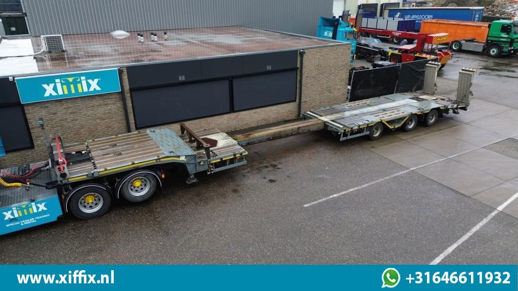 Meusburger 3-ass. Uitschuifbare semi dieplader met aluminium kleppen en wielkuip - Επικαθήμενο με χαμηλό δάπεδο: φωτογραφία 1 Meusburger 3-ass. Uitschuifbare semi dieplader met aluminium kleppen en wielkuip - Επικαθήμενο με χαμηλό δάπεδο: φωτογραφία 1