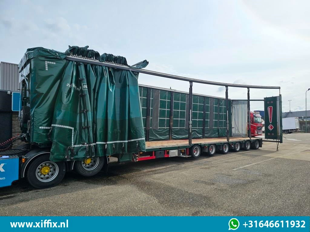 Meusburger 6-ass. Semi dieplader met elektrische huifopbouw / 3x naloop gestuurd - Επικαθήμενο με χαμηλό δάπεδο: φωτογραφία 4 Meusburger 6-ass. Semi dieplader met elektrische huifopbouw / 3x naloop gestuurd - Επικαθήμενο με χαμηλό δάπεδο: φωτογραφία 4