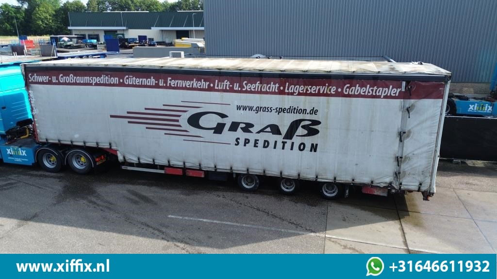 Wiese 3-ass. Semi dieplader met huifopbouw - Επικαθήμενο με χαμηλό δάπεδο: φωτογραφία 2 Wiese 3-ass. Semi dieplader met huifopbouw - Επικαθήμενο με χαμηλό δάπεδο: φωτογραφία 2