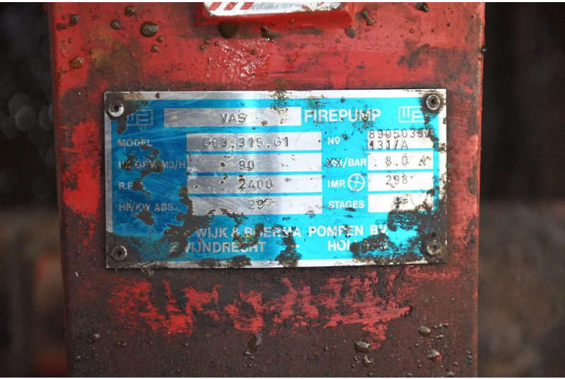 Diversen VAS FIREPUMP FORD MOTOR 90 M3 EN 8 BAR - Αντλία νερού: φωτογραφία 5 Diversen VAS FIREPUMP FORD MOTOR 90 M3 EN 8 BAR - Αντλία νερού: φωτογραφία 5