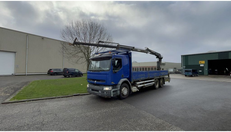 Renault Premium 320 Premium 320 Dci - Φορτηγό με ανοιχτή καρότσα, Φορτηγό με γερανό: φωτογραφία 1 Renault Premium 320 Premium 320 Dci - Φορτηγό με ανοιχτή καρότσα, Φορτηγό με γερανό: φωτογραφία 1