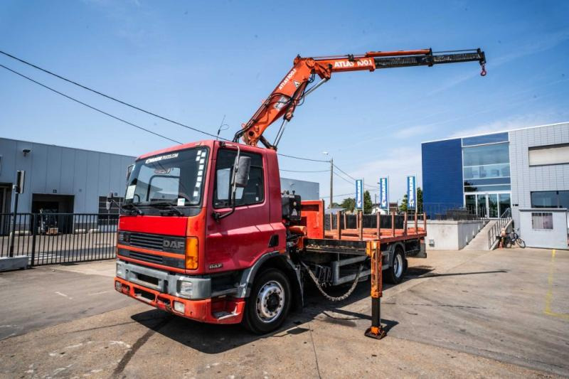 DAF 65.180 - ATLAS 100.1 - Φορτηγό με ανοιχτή καρότσα, Φορτηγό με γερανό: φωτογραφία 1 DAF 65.180 - ATLAS 100.1 - Φορτηγό με ανοιχτή καρότσα, Φορτηγό με γερανό: φωτογραφία 1