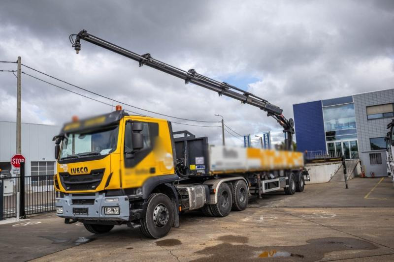 Iveco TRAKKER 450-6X4-BIG AXLES - Φορτηγό με ανοιχτή καρότσα, Φορτηγό με γερανό: φωτογραφία 1 Iveco TRAKKER 450-6X4-BIG AXLES - Φορτηγό με ανοιχτή καρότσα, Φορτηγό με γερανό: φωτογραφία 1