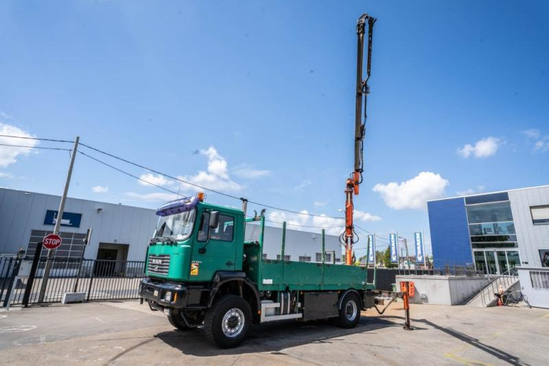 MAN FE 310A-4X4+ATLAS 105.1 A3 - Φορτηγό με ανοιχτή καρότσα, Φορτηγό με γερανό: φωτογραφία 1 MAN FE 310A-4X4+ATLAS 105.1 A3 - Φορτηγό με ανοιχτή καρότσα, Φορτηγό με γερανό: φωτογραφία 1