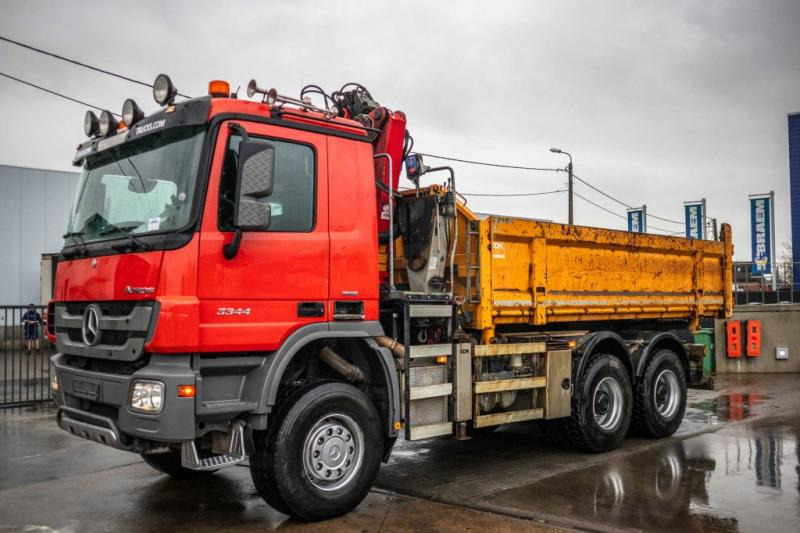Mercedes ACTROS 3344 AK - HMF1643 Z2 - Φορτηγό ανατρεπόμενο, Φορτηγό με γερανό: φωτογραφία 1 Mercedes ACTROS 3344 AK - HMF1643 Z2 - Φορτηγό ανατρεπόμενο, Φορτηγό με γερανό: φωτογραφία 1