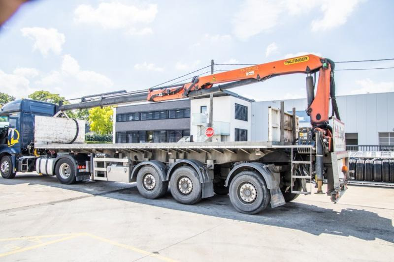 SYSTEM TRAILER CRANE/KRAN/GRUE-PALFINGER 24T/M+3EXT - Επικαθήμενο πλατφόρμα/ Καρότσα: φωτογραφία 3 SYSTEM TRAILER CRANE/KRAN/GRUE-PALFINGER 24T/M+3EXT - Επικαθήμενο πλατφόρμα/ Καρότσα: φωτογραφία 3