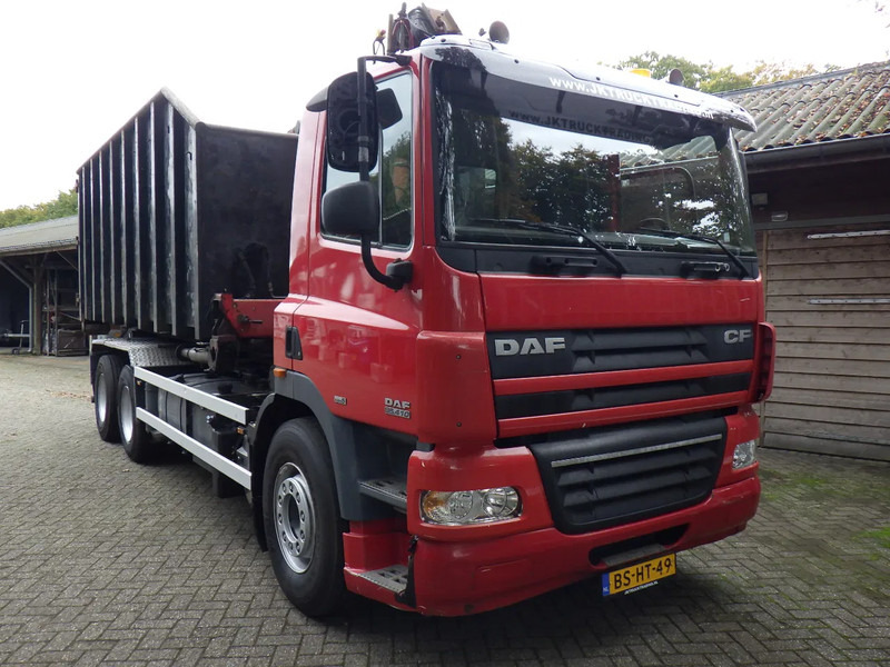DAF CF 85 410 Euro 5 / Manual / Blad-Lucht / Boogie - Liftas / HTS Kabel / 9 T vooras / Palfinger G 100 L Crane - Φορτηγό με σύστημα καλωδίων: φωτογραφία 2 DAF CF 85 410 Euro 5 / Manual / Blad-Lucht / Boogie - Liftas / HTS Kabel / 9 T vooras / Palfinger G 100 L Crane - Φορτηγό με σύστημα καλωδίων: φωτογραφία 2