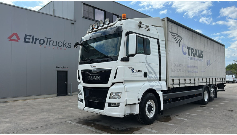 MAN TGX 26.400 (EURO 6 / 6X2 / LIFT / HAYON / BELGIAN TRUCK / GUTE ZUSTAND !! / 8.40 BOX LENGTH) - Φορτηγό μουσαμάς: φωτογραφία 1 MAN TGX 26.400 (EURO 6 / 6X2 / LIFT / HAYON / BELGIAN TRUCK / GUTE ZUSTAND !! / 8.40 BOX LENGTH) - Φορτηγό μουσαμάς: φωτογραφία 1
