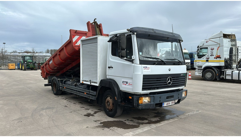 Mercedes-Benz SK 814 (BELGIAN TRUCK / HOOK / PERFECT CONDITION !!! / WITH CONTAINER / 363000 KM !!!! ) - Φορτηγό φόρτωσης γάντζου: φωτογραφία 4 Mercedes-Benz SK 814 (BELGIAN TRUCK / HOOK / PERFECT CONDITION !!! / WITH CONTAINER / 363000 KM !!!! ) - Φορτηγό φόρτωσης γάντζου: φωτογραφία 4