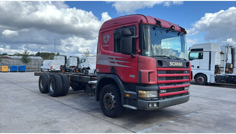 Scania 114 - 380 (6X4 / GRAND PONT / LAMES / BIG AXLE / STEEL SUSP. / BOITE MANUELLE / MANUAL GEARBOX) - Φορτηγό σασί: φωτογραφία 5 Scania 114 - 380 (6X4 / GRAND PONT / LAMES / BIG AXLE / STEEL SUSP. / BOITE MANUELLE / MANUAL GEARBOX) - Φορτηγό σασί: φωτογραφία 5