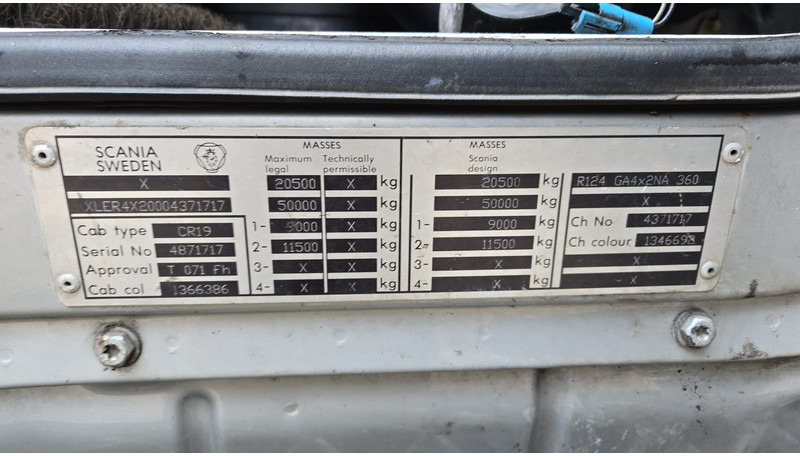 Τράκτορας Scania 124 - 360 (POMPE MANUELLE / MANUAL PUMP / BOITE MANUELLE / MANUAL GEARBOX / AIRCO): φωτογραφία 15