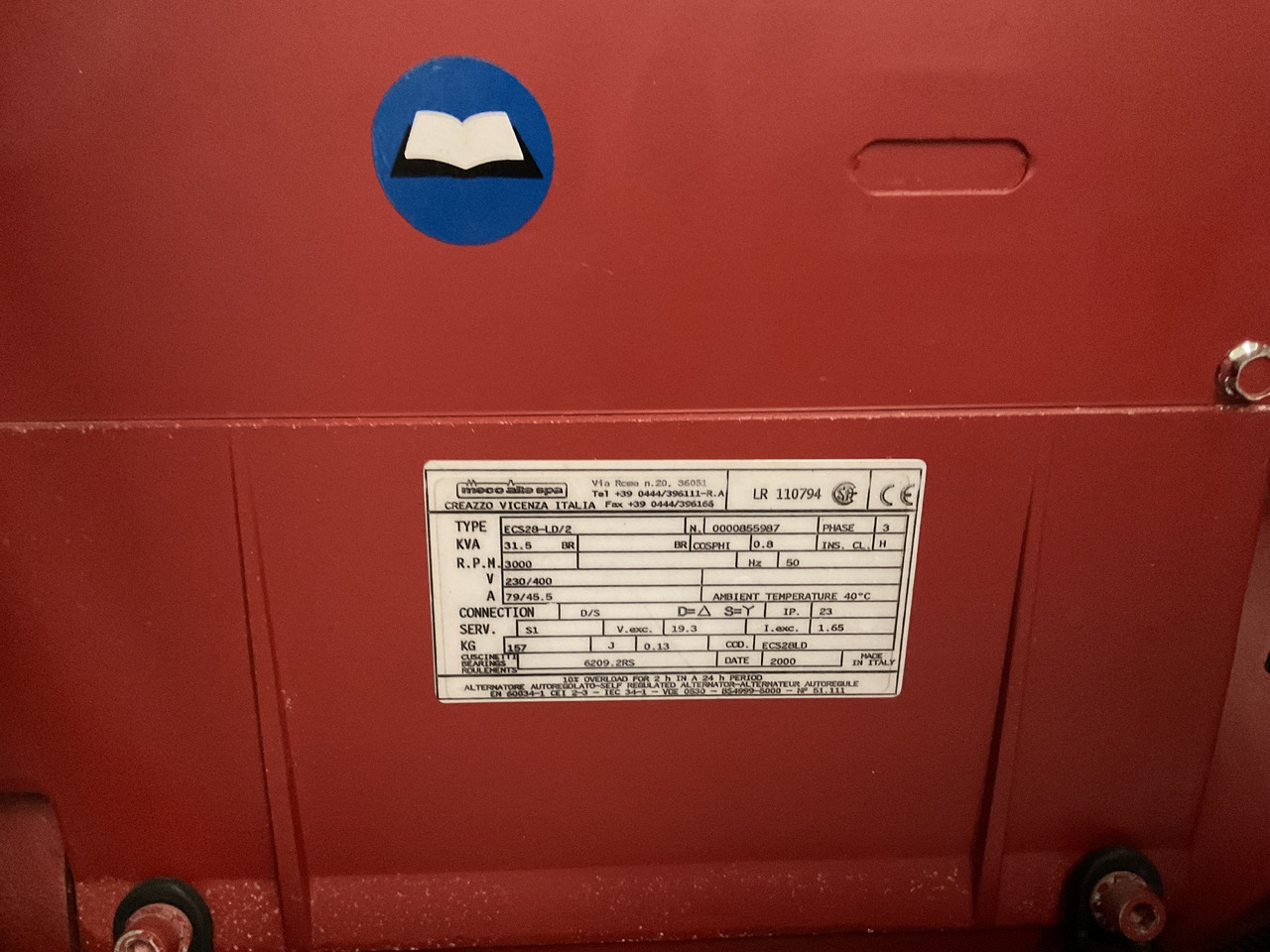 Βιομηχανική γεννήτρια Deutz F3M1011F, 45KVA generatorset. Like brand new. Low standby hours: φωτογραφία 12 Βιομηχανική γεννήτρια Deutz F3M1011F, 45KVA generatorset. Like brand new. Low standby hours: φωτογραφία 12