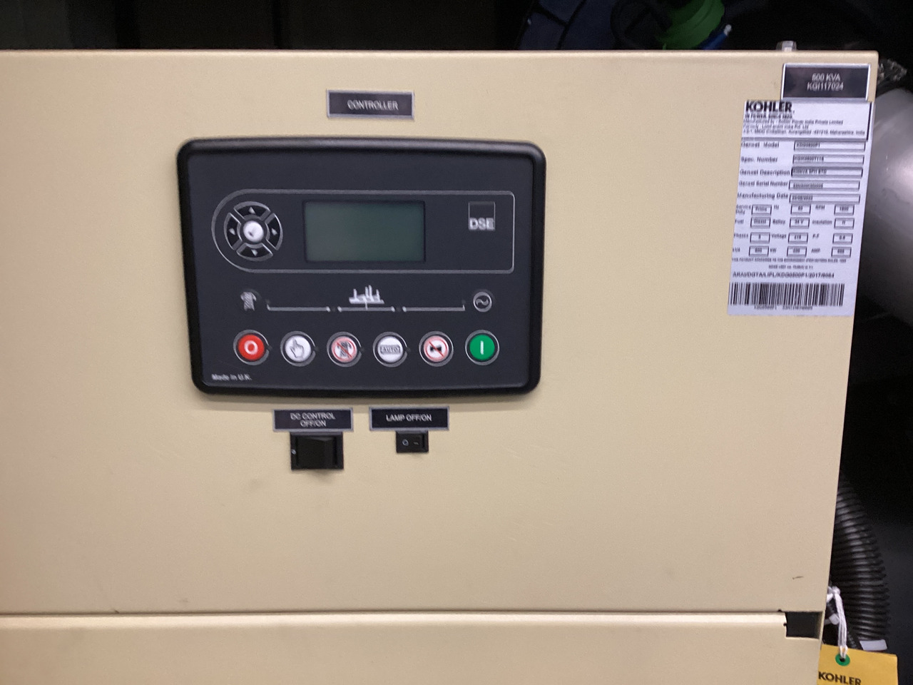 Volvo 515KVA generatorset Kohler. Brand New. - Βιομηχανική γεννήτρια: φωτογραφία 3 Volvo 515KVA generatorset Kohler. Brand New. - Βιομηχανική γεννήτρια: φωτογραφία 3