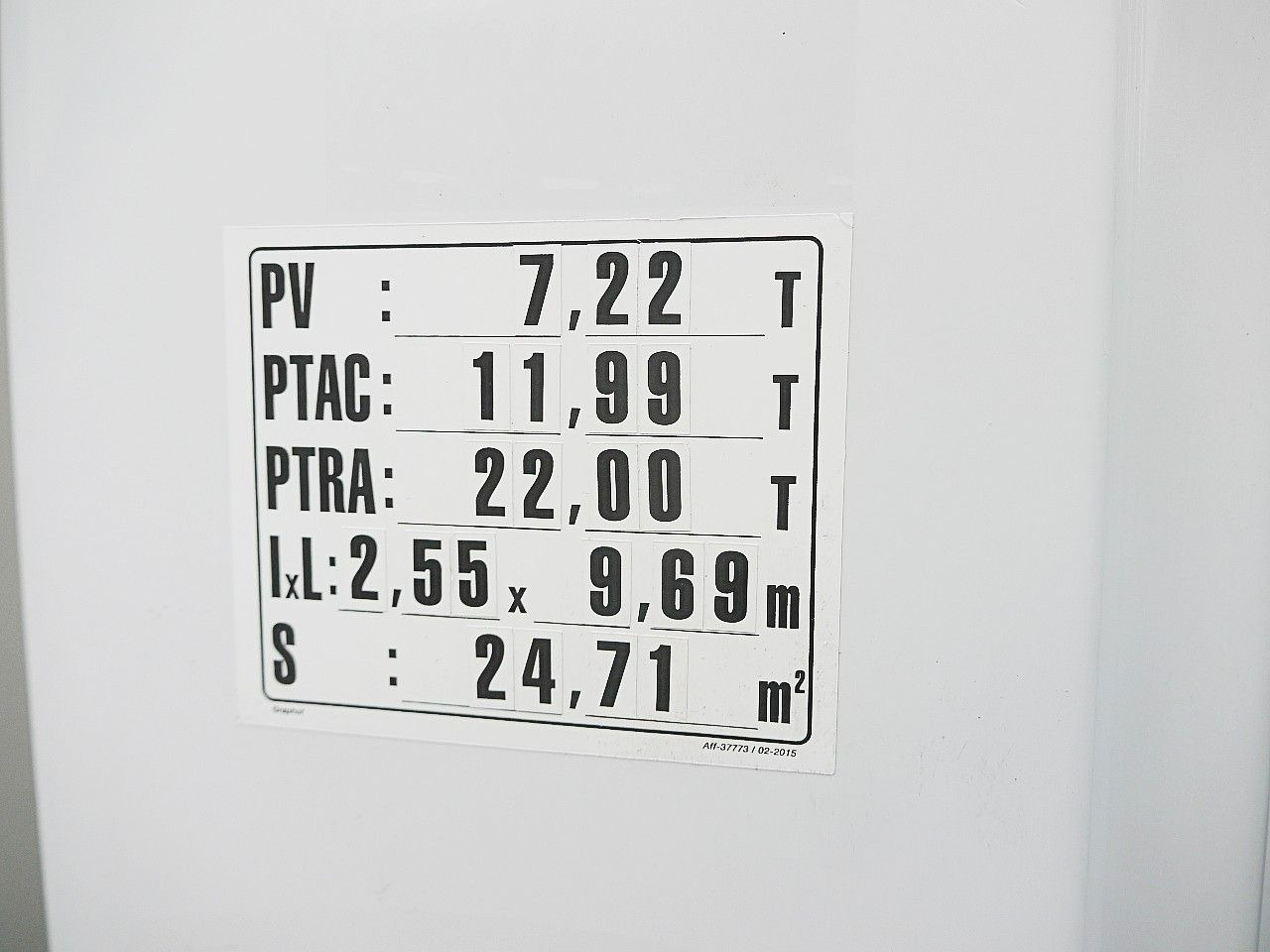 Φορτηγό κόφα Mercedes-Benz 1218 ATEGO MEUBEL KOFFER A/C 124 Tkm: φωτογραφία 12