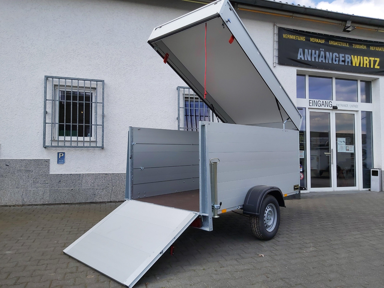 ALUBOXX Deckelanhänger GTB 1200 VT2 251x126x118cm Heckrampe (S) 1160kg Winter Aktion - Ρυμούλκα κόφα: φωτογραφία 4 ALUBOXX Deckelanhänger GTB 1200 VT2 251x126x118cm Heckrampe (S) 1160kg Winter Aktion - Ρυμούλκα κόφα: φωτογραφία 4