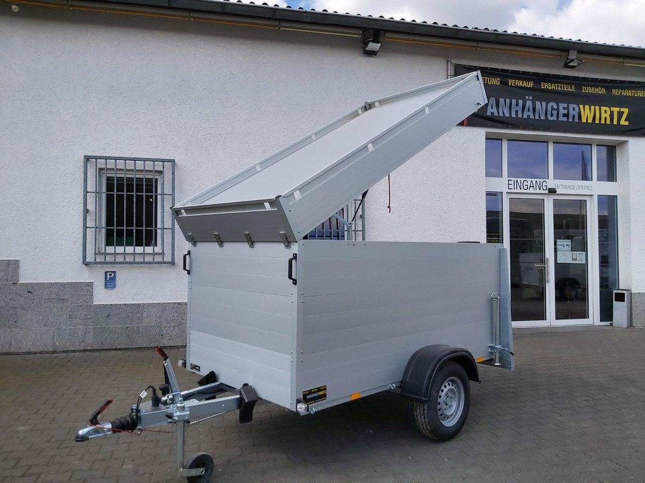 ALUBOXX Deckelanhänger GTB 1200 VT2 251x126x118cm Heckrampe (S) 1160kg Winter Aktion - Ρυμούλκα κόφα: φωτογραφία 2 ALUBOXX Deckelanhänger GTB 1200 VT2 251x126x118cm Heckrampe (S) 1160kg Winter Aktion - Ρυμούλκα κόφα: φωτογραφία 2