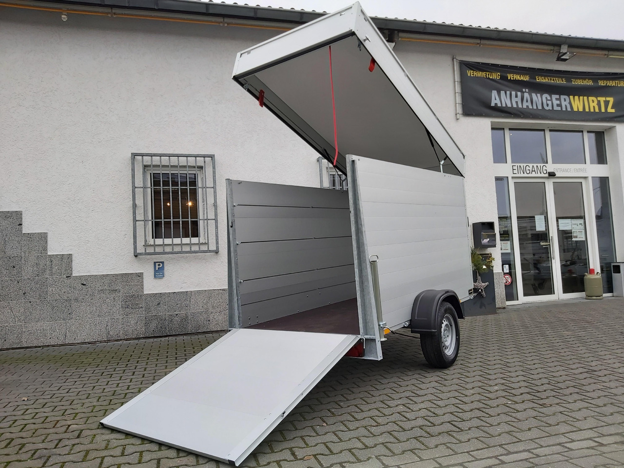 ALUBOXX Deckelanhänger GTB 1200 VT3 251x126x153cm Heckrampe (S) 1200kg Winter Aktion - Ρυμούλκα κόφα: φωτογραφία 1 ALUBOXX Deckelanhänger GTB 1200 VT3 251x126x153cm Heckrampe (S) 1200kg Winter Aktion - Ρυμούλκα κόφα: φωτογραφία 1