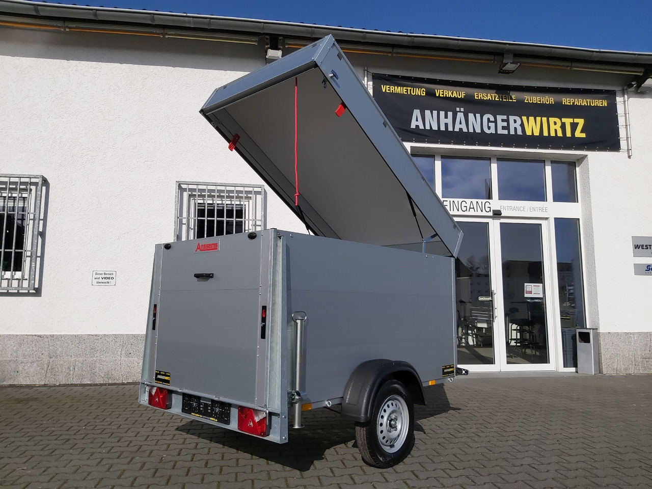 ALUBOXX Deckelanhänger GTB 750 VT2 211x126x118cm Heckrampe (XS) 750kg Top Seller Angebot - Ρυμούλκα κόφα: φωτογραφία 4 ALUBOXX Deckelanhänger GTB 750 VT2 211x126x118cm Heckrampe (XS) 750kg Top Seller Angebot - Ρυμούλκα κόφα: φωτογραφία 4