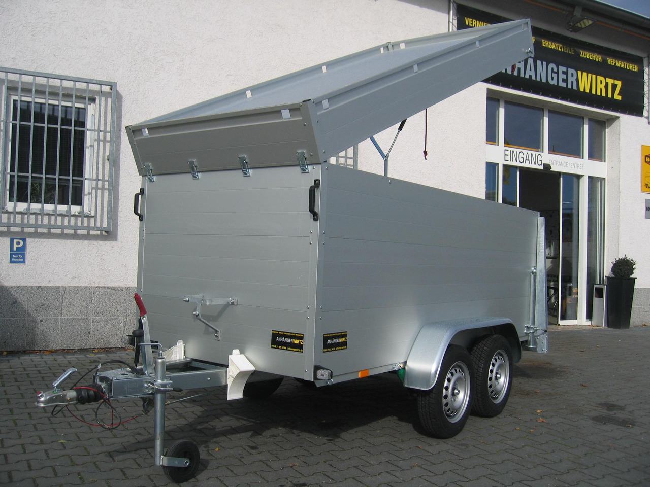 ALUBOXX Deckelanhänger GTT 1500 VT2 301x126x118cm Heckrampe (M) 1500kg order Aktion - Ρυμούλκα κόφα: φωτογραφία 1 ALUBOXX Deckelanhänger GTT 1500 VT2 301x126x118cm Heckrampe (M) 1500kg order Aktion - Ρυμούλκα κόφα: φωτογραφία 1