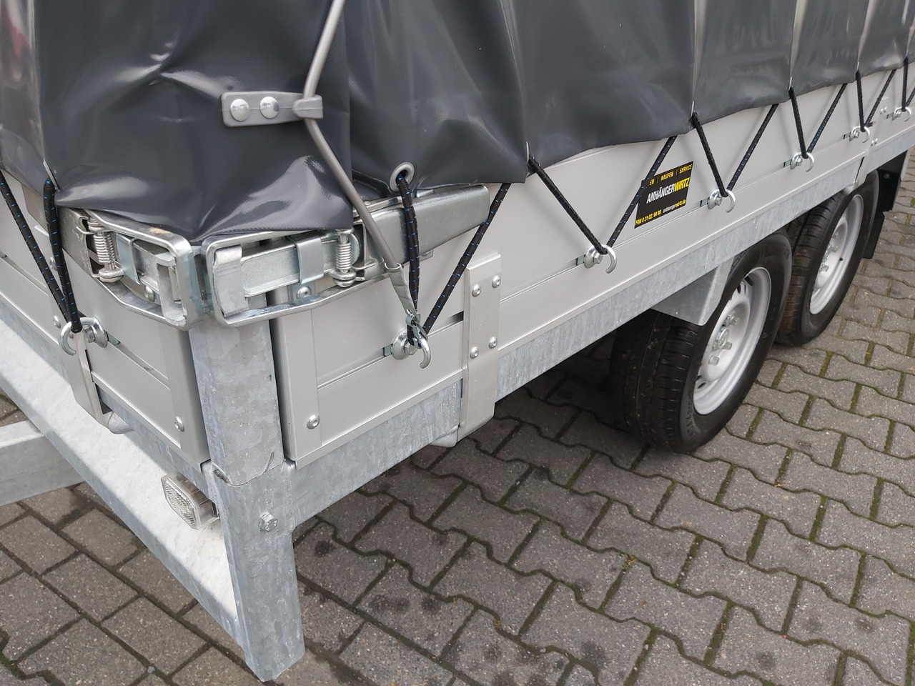Τρέιλερ κουρτίνα Anssems Hochlader PSX - S 2500 325x178x30cm 180cm Hochplane grau (L) 2500kg Aktion: φωτογραφία 8