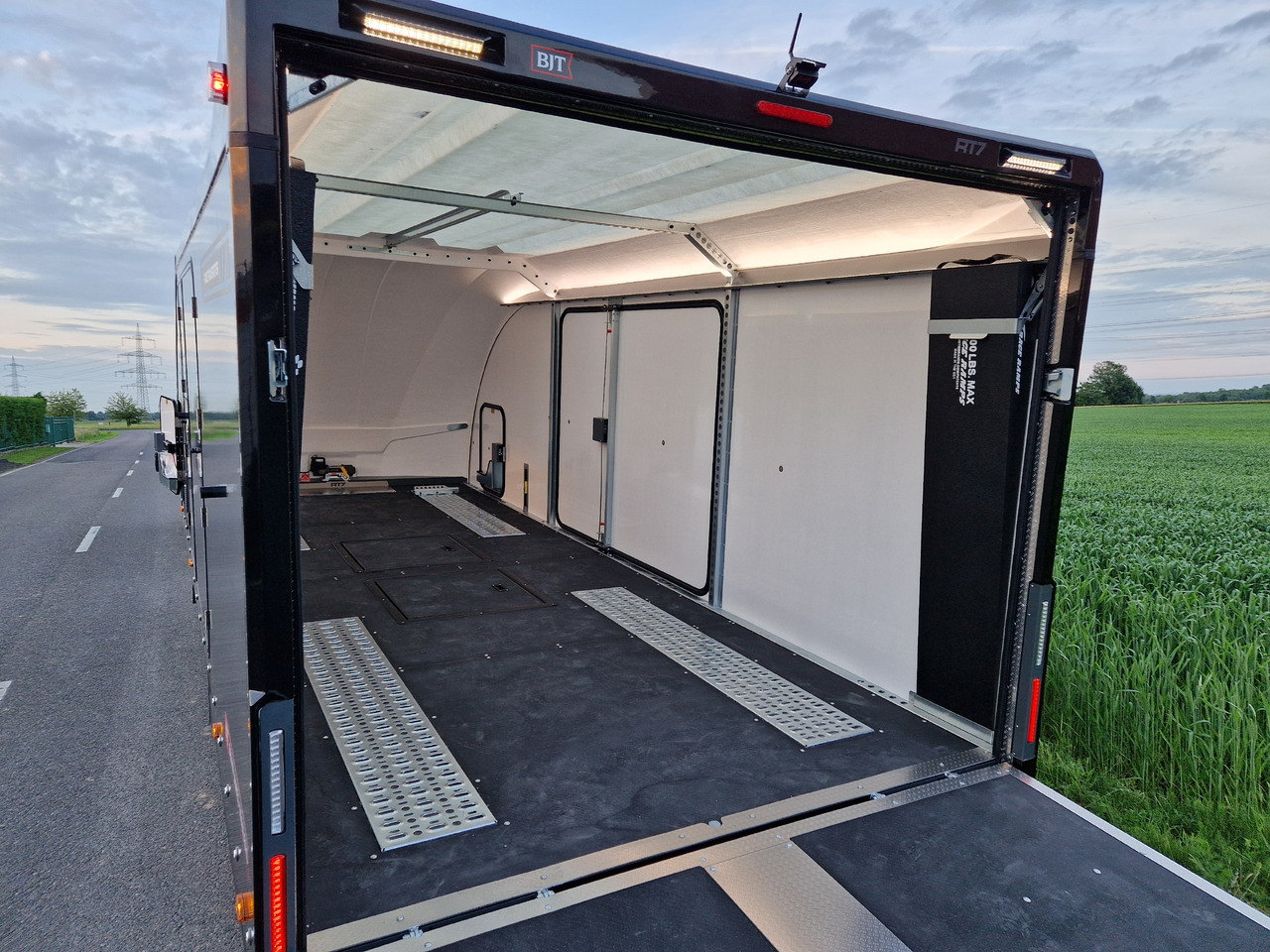 Ρυμούλκα αυτοκινητάμαξα BJT Race Transporter 7 397-6023-35-3-10-B 600x228x189cm black RR Kamera 1 Alufelgen Tridem 3500 Akt: φωτογραφία 18