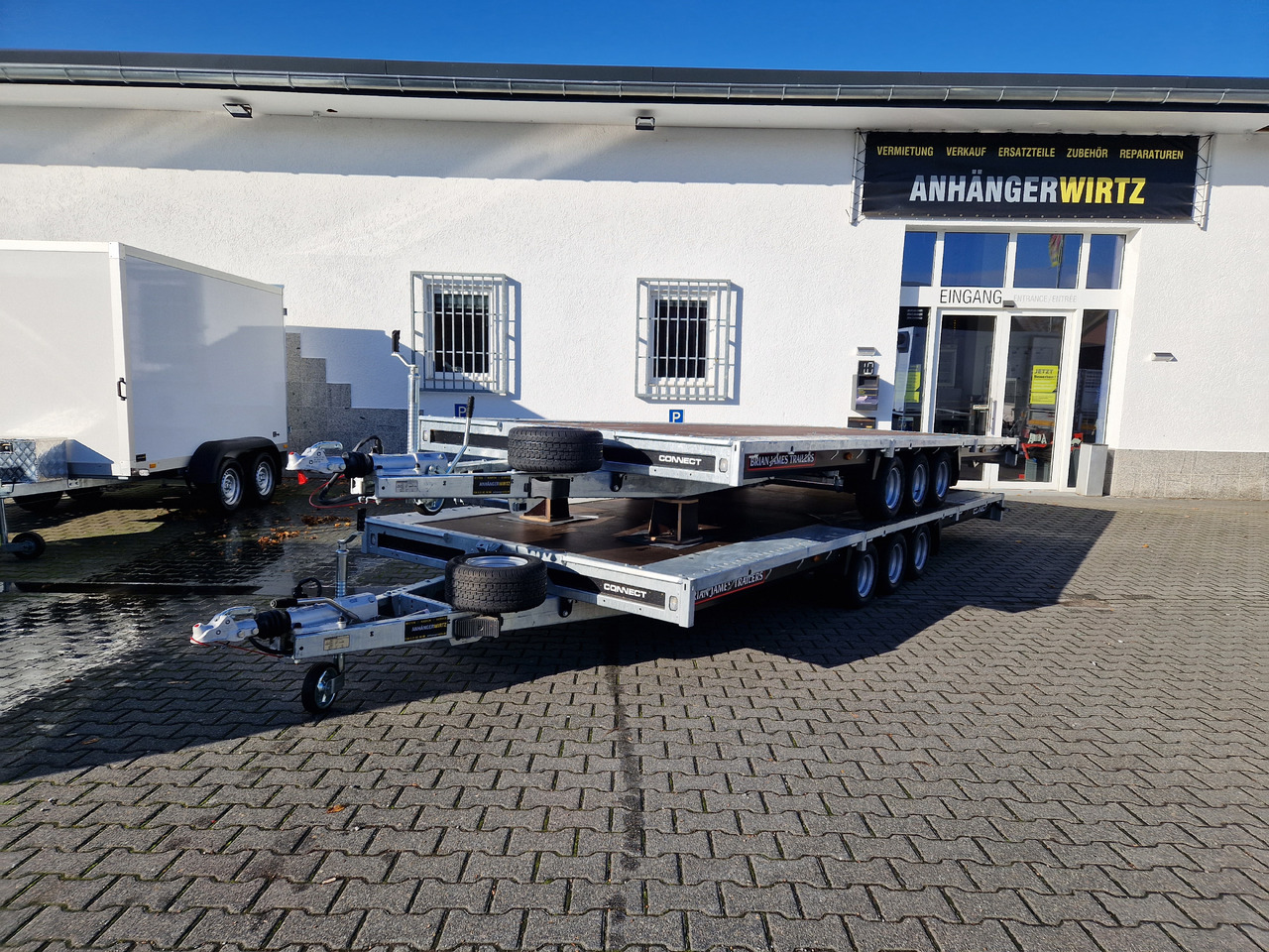 Brian James Trailer Connect 550x229cm blackline Plattform Tridem 10" 3500kg (XXL) - Τρέιλερ πλατφόρμα/ Καρότσα: φωτογραφία 2 Brian James Trailer Connect 550x229cm blackline Plattform Tridem 10" 3500kg (XXL) - Τρέιλερ πλατφόρμα/ Καρότσα: φωτογραφία 2