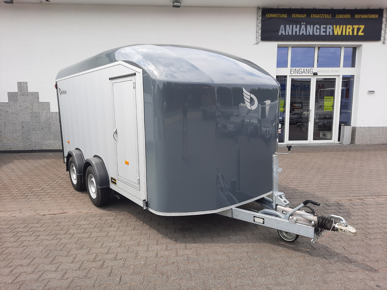 Cargo Roadster 800 435x200x206cm Alu Poly irongrey Seitentür Heckrampe Pullman 100km/H 3500kg - Ρυμούλκες αυτοκίνητο: φωτογραφία 1 Cargo Roadster 800 435x200x206cm Alu Poly irongrey Seitentür Heckrampe Pullman 100km/H 3500kg - Ρυμούλκες αυτοκίνητο: φωτογραφία 1