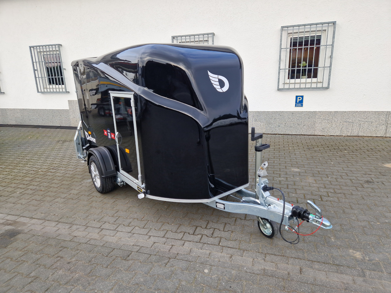 Ρυμούλκα κόφα Debon Cargo 1300 300x152x168cm black Seitentür Alufelgen darkl Pullman II 100km/H 1300kg Modell 25: φωτογραφία 6