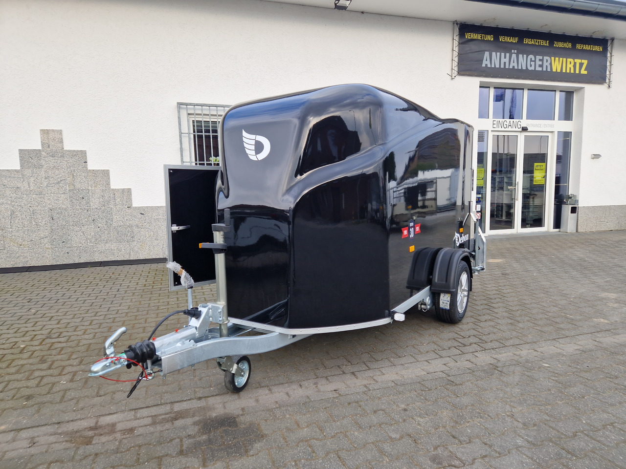 Ρυμούλκα κόφα Debon Cargo 1300 300x152x168cm black Seitentür Alufelgen darkl Pullman II 100km/H 1300kg Modell 25: φωτογραφία 20