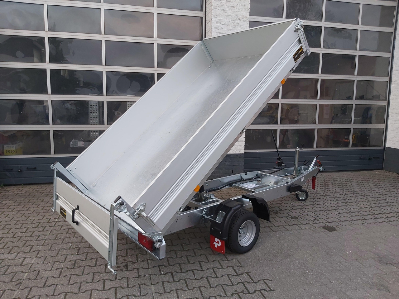 Pongratz Kipper RK 2600/15 G-AL 260x151x36cm Stahlboden Pendelklappe 10" 1500kg Aktion - Ρυμούλκα ανατρεπόμενο: φωτογραφία 5 Pongratz Kipper RK 2600/15 G-AL 260x151x36cm Stahlboden Pendelklappe 10" 1500kg Aktion - Ρυμούλκα ανατρεπόμενο: φωτογραφία 5