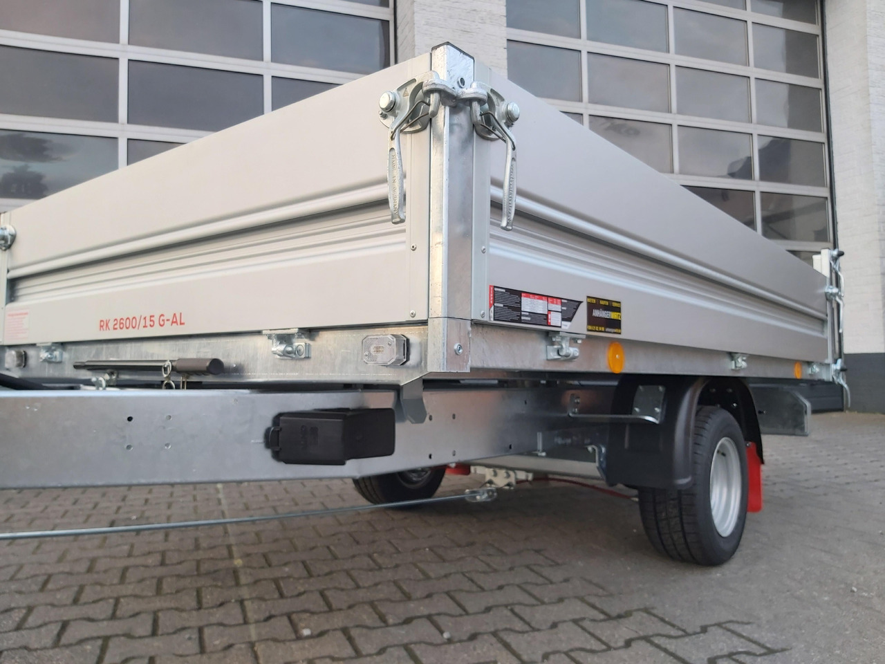 Pongratz Kipper RK 2600/15 G-AL 260x151x36cm Stahlboden Pendelklappe 10" 1500kg Aktion - Ρυμούλκα ανατρεπόμενο: φωτογραφία 4 Pongratz Kipper RK 2600/15 G-AL 260x151x36cm Stahlboden Pendelklappe 10" 1500kg Aktion - Ρυμούλκα ανατρεπόμενο: φωτογραφία 4