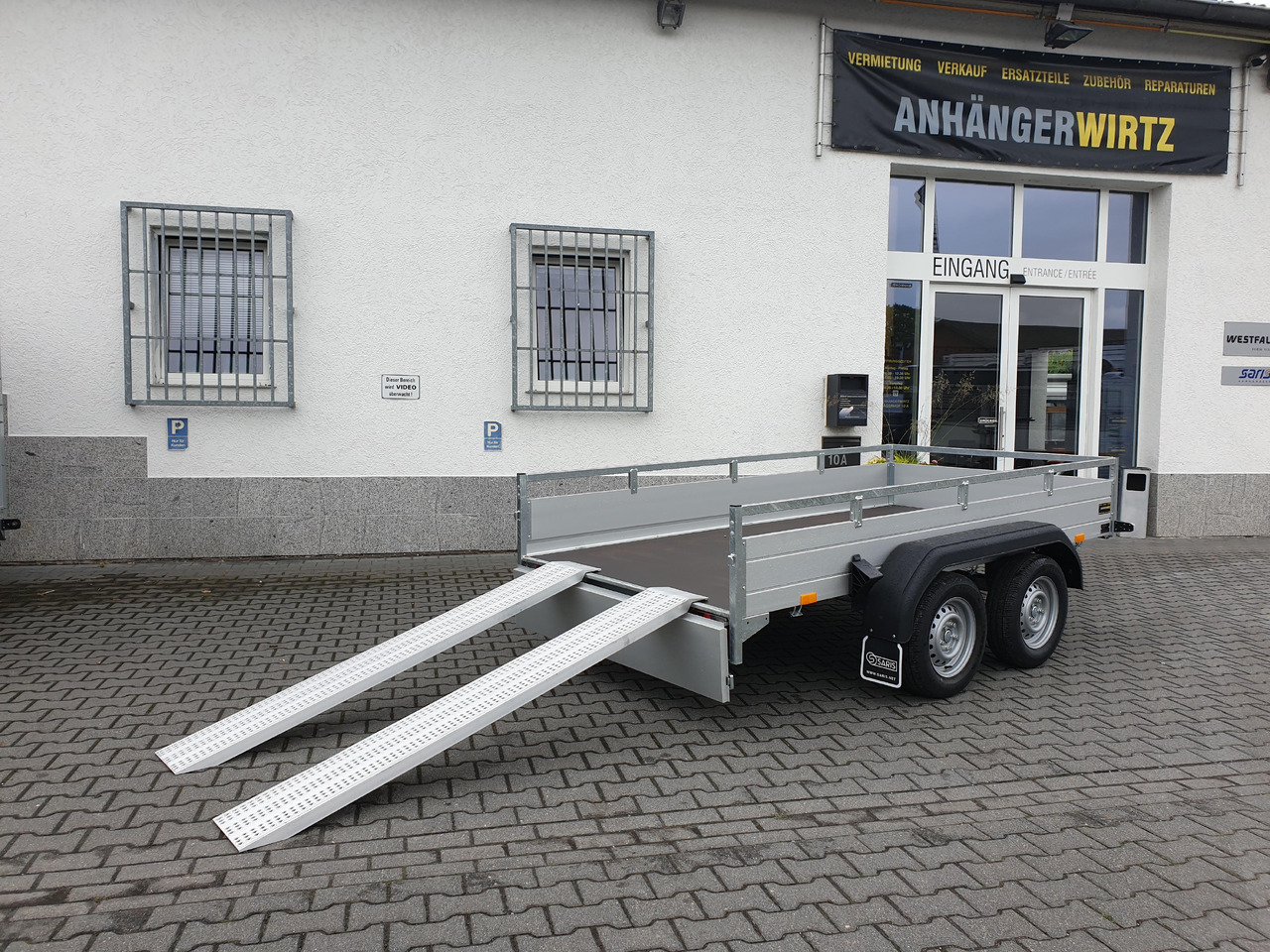 Saris Anhänger FW2000 McAlu Pro MP 305x155x45cm Auffahrrampen (M) 2000kg Winter Aktion - Τρέιλερ πλατφόρμα/ Καρότσα: φωτογραφία 4 Saris Anhänger FW2000 McAlu Pro MP 305x155x45cm Auffahrrampen (M) 2000kg Winter Aktion - Τρέιλερ πλατφόρμα/ Καρότσα: φωτογραφία 4