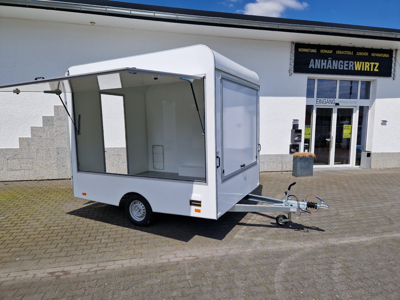 Verkaufsanhänger VK 300 220 aero retro 300x220x230cm 2 Verkaufsklappen rechts & vorn Hecktür 1300kg - Ρυμουλκούμενη καντίνα: φωτογραφία 2 Verkaufsanhänger VK 300 220 aero retro 300x220x230cm 2 Verkaufsklappen rechts & vorn Hecktür 1300kg - Ρυμουλκούμενη καντίνα: φωτογραφία 2