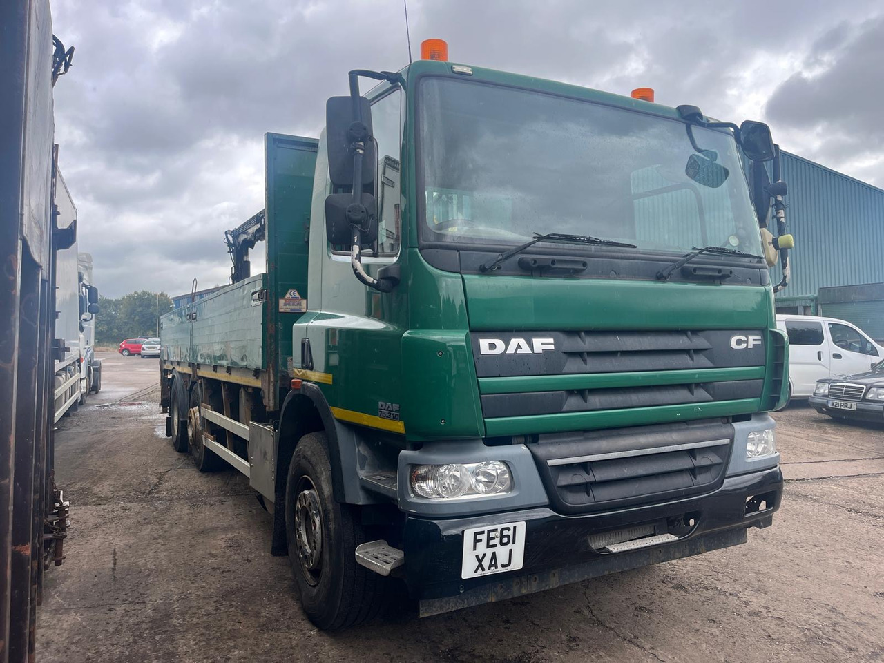 DAF CF 75 310 - Φορτηγό με ανοιχτή καρότσα, Φορτηγό με γερανό: φωτογραφία 1 DAF CF 75 310 - Φορτηγό με ανοιχτή καρότσα, Φορτηγό με γερανό: φωτογραφία 1
