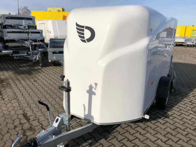 Cheval Liberte Debon Cargo 2 Poly + Türe weiß 1300 kg, 100 km/h, 300x155x168cm - Ρυμούλκα κόφα: φωτογραφία 2 Cheval Liberte Debon Cargo 2 Poly + Türe weiß 1300 kg, 100 km/h, 300x155x168cm - Ρυμούλκα κόφα: φωτογραφία 2