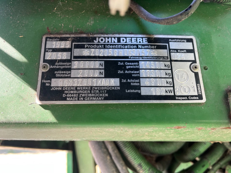 Θεριζοαλωνιστική μηχανή John Deere 2058: φωτογραφία 8