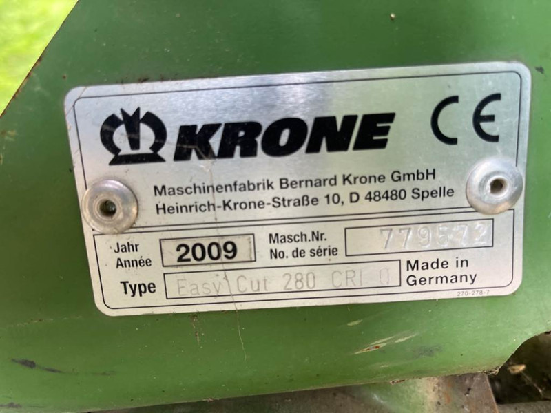 Krone Easy cut 280 CRi Q - Χορτοκοπτικό: φωτογραφία 5 Krone Easy cut 280 CRi Q - Χορτοκοπτικό: φωτογραφία 5