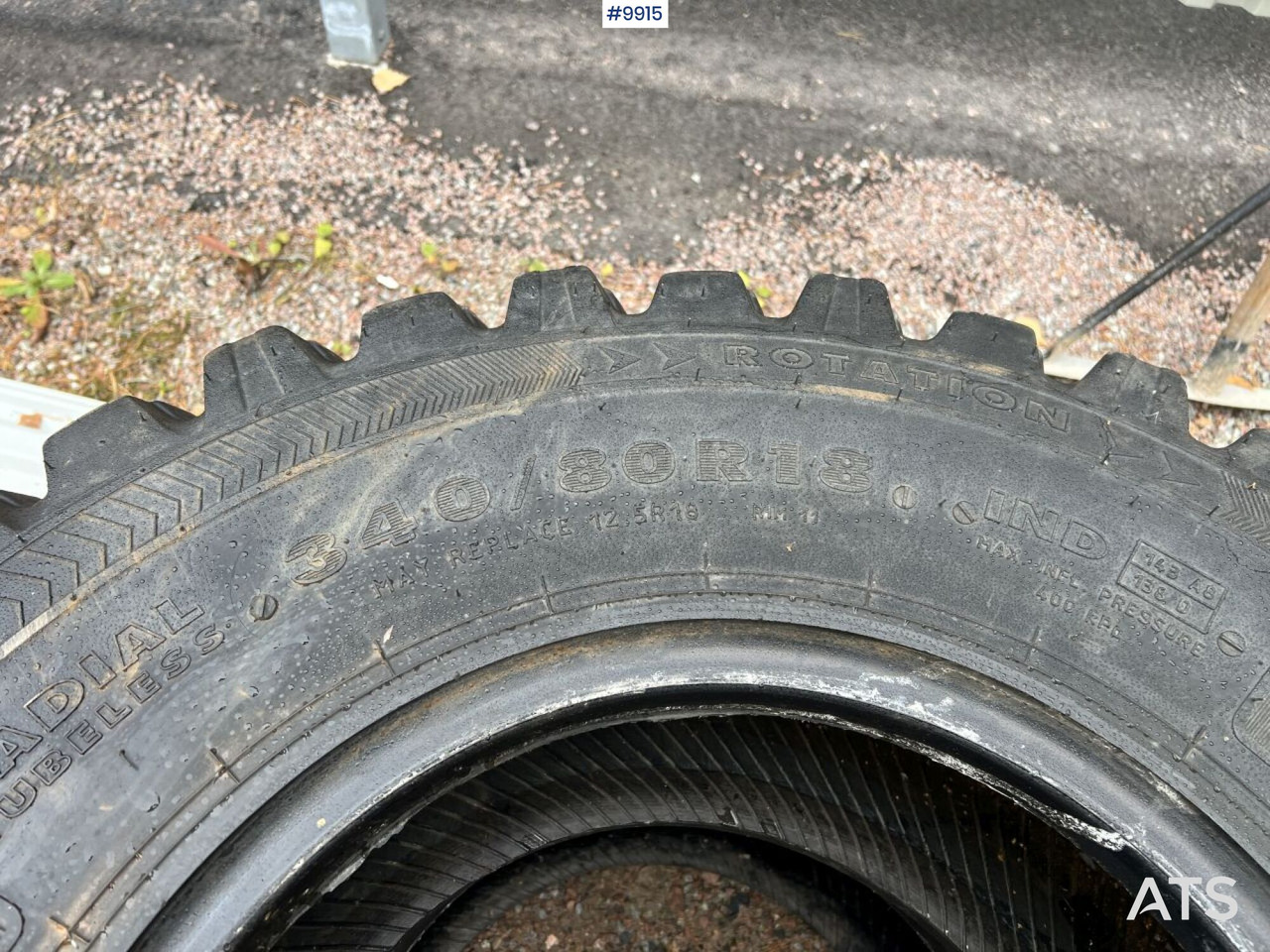 2 st NOKIAN 340/80R18 däck - Ελαστικό για Κατασκευή μηχανήματα: φωτογραφία 3 2 st NOKIAN 340/80R18 däck - Ελαστικό για Κατασκευή μηχανήματα: φωτογραφία 3