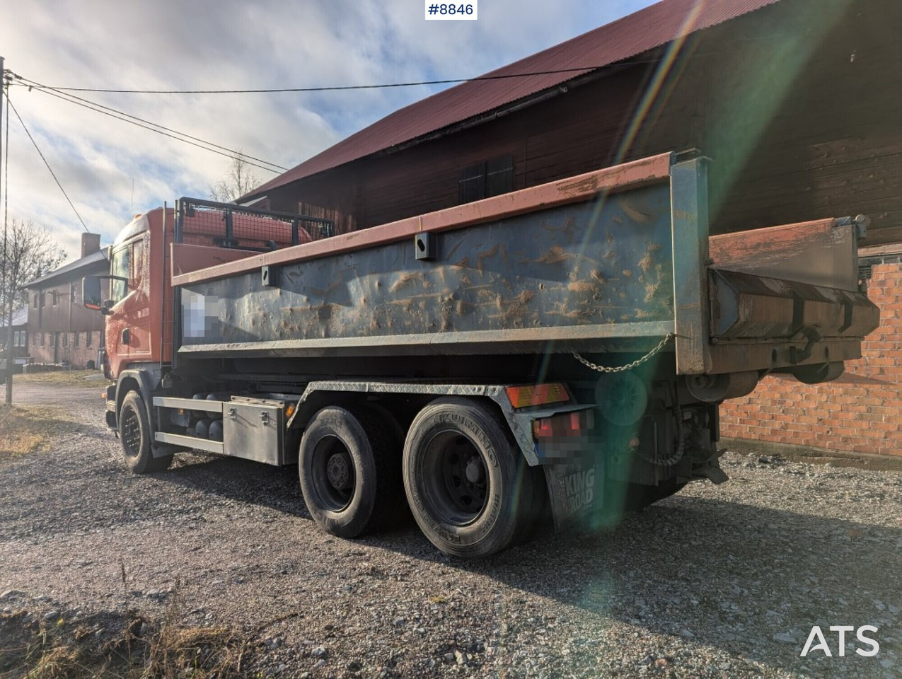 Hook Truck Scania R124BG 6x2 with gravel flatbed (SEE VIDEO) - Φορτηγό φόρτωσης γάντζου: φωτογραφία 4 Hook Truck Scania R124BG 6x2 with gravel flatbed (SEE VIDEO) - Φορτηγό φόρτωσης γάντζου: φωτογραφία 4