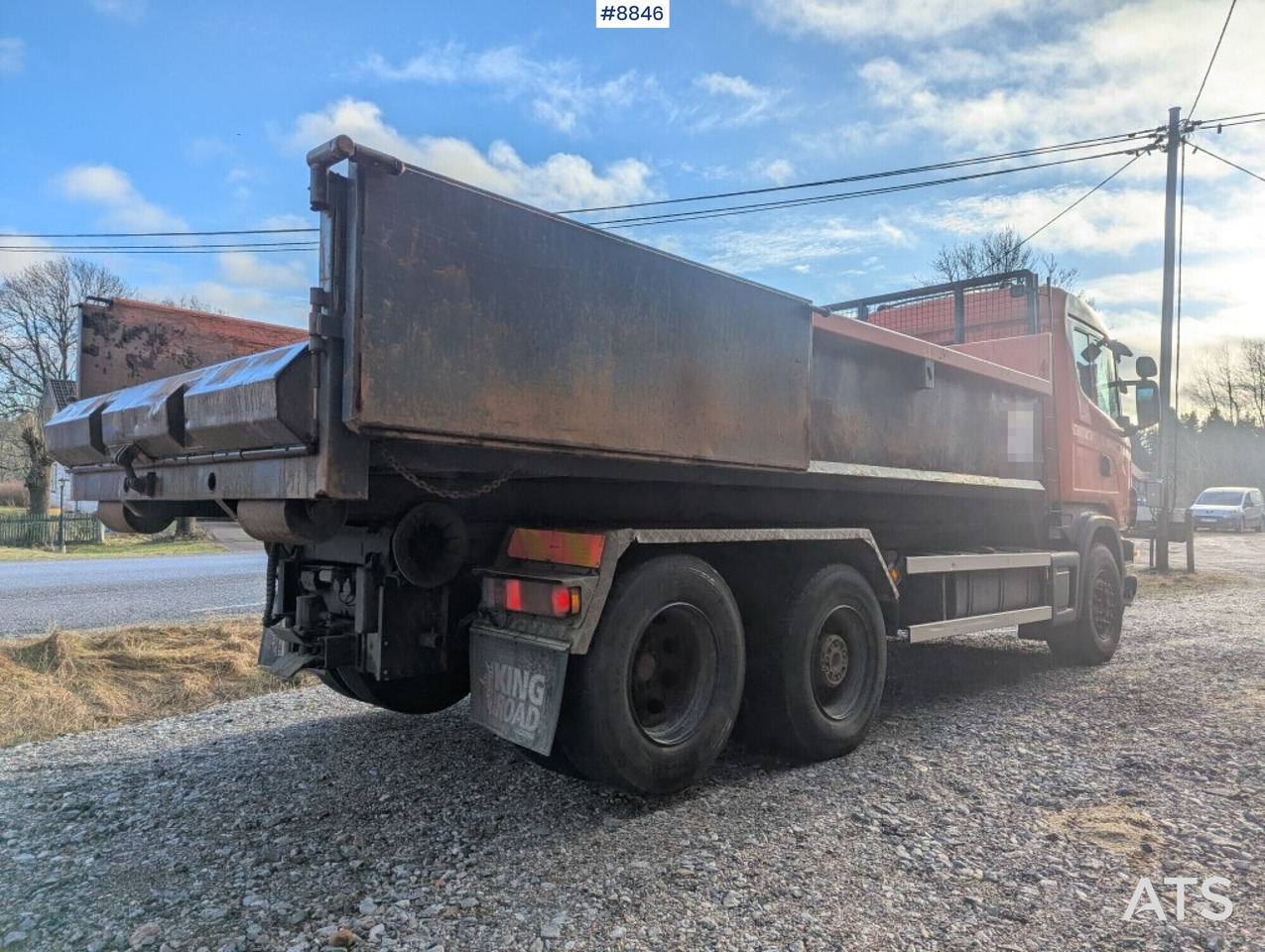 Hook Truck Scania R124BG 6x2 with gravel flatbed (SEE VIDEO) - Φορτηγό φόρτωσης γάντζου: φωτογραφία 5 Hook Truck Scania R124BG 6x2 with gravel flatbed (SEE VIDEO) - Φορτηγό φόρτωσης γάντζου: φωτογραφία 5