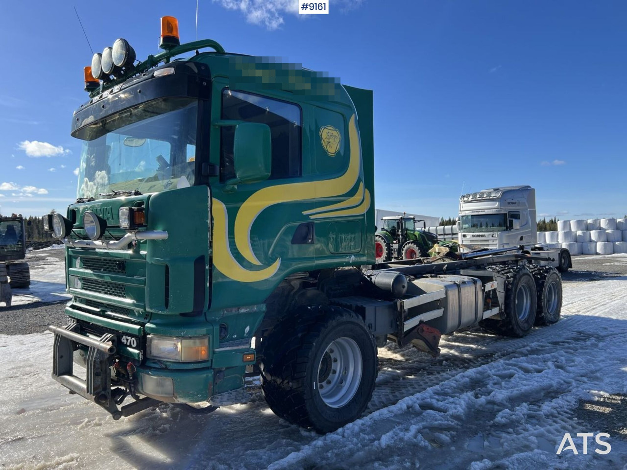 Scania R124 with cameleont quick lock, underbite and plow attachments - Φορτηγό σασί: φωτογραφία 1 Scania R124 with cameleont quick lock, underbite and plow attachments - Φορτηγό σασί: φωτογραφία 1