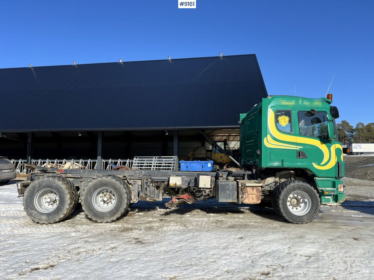 Scania R124 with cameleont quick lock, underbite and plow attachments - Φορτηγό σασί: φωτογραφία 3 Scania R124 with cameleont quick lock, underbite and plow attachments - Φορτηγό σασί: φωτογραφία 3